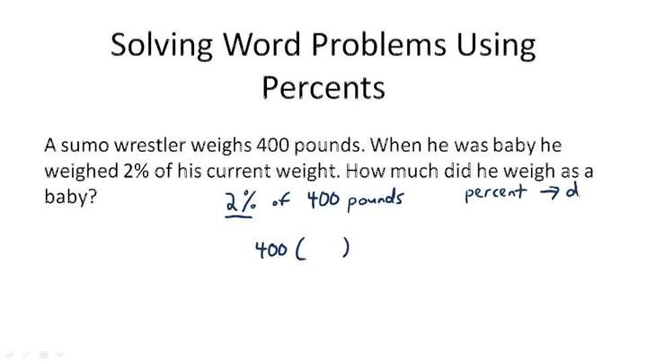 Resolver problemas de palabras usando porcentajes - Información general Resolver problemas de palabras usando porcentajes - Información general