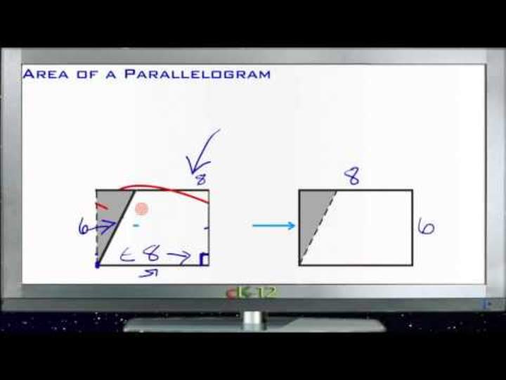 Principios del área de un paralelogramo - Básico Principios del área de un paralelogramo - Básico