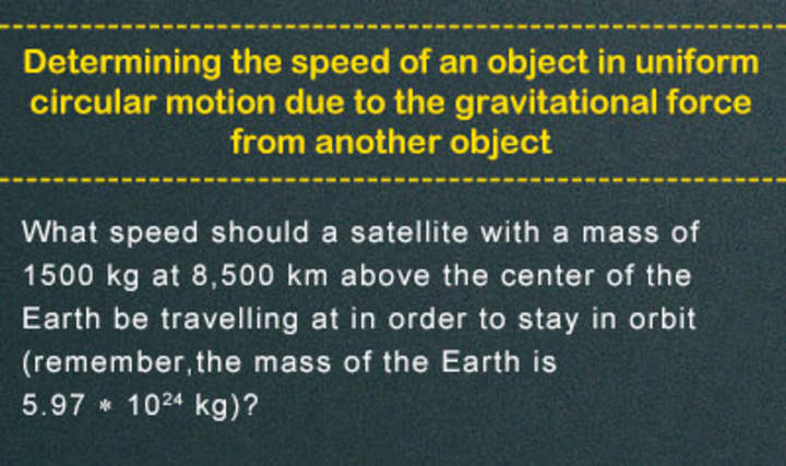 Ley de gravitación de Newton - Ejemplo 4 Ley de gravitación de Newton - Ejemplo 4