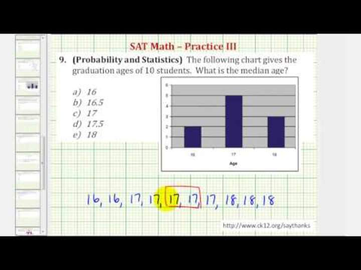 SAT Math (Probabilidad y Estadística) - Práctica 3.9 SAT Math (Probabilidad y Estadística) - Práctica 3.9