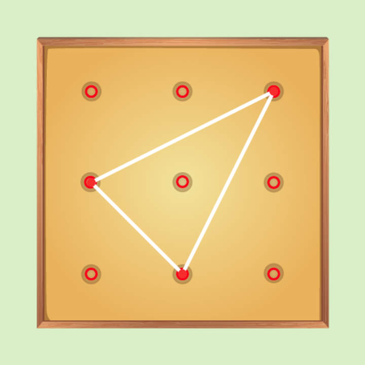 Clasificación de triángulos: tipos de triángulos en un geoboard Clasificación de triángulos: tipos de triángulos en un geoboard