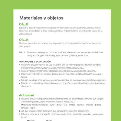 Ejemplo Evaluación Programas - OA08 - OA09 - Materiales y objetos 2